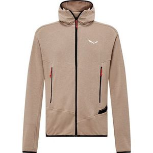 Salewa - Agner Hemp 2 - Fleecevest - Beige/Bruin - Met Capuchon