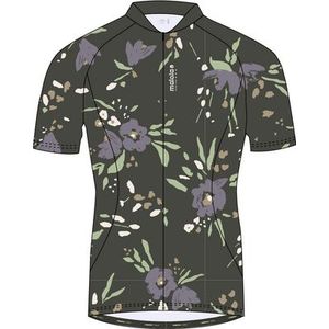 Maloja - VilsaM AOP - Fietsshirt - Bruin - 100% Polyester, Stretch, Polygiene-behandeling, Siliconen Coating