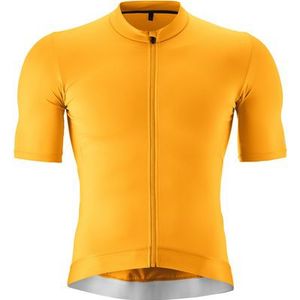 Fiets - Trui - Goudkleur - Korte Mouwen - Slim Fit - Polyester/Elastaan