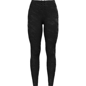 Odlo - Zeroweight Print Reflective - Leggings - Zwart - Reflecterende Details