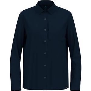 Odlo - Women's Essential Shirt - Blouse - Blauw - 100% Polyester