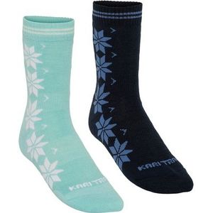 Kari Traa - Vinst Wool Sock - Merinosokken - Meerkleurig - 2 Pack