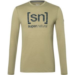 Super.Natural Heren Grid Logo Longsleeve