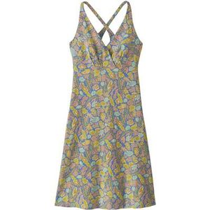 Patagonia - Amber Dawn Dress - Jurk - Flourish: Abundant Blue - 96% Biologisch Katoen, 4% Elastaan