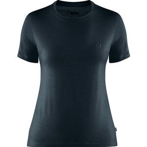 Fjällräven - Abisko Wool S/S - T-shirt - Blauw