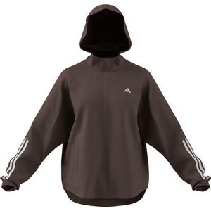 adidas PERFORMANCE - Hyperglam - Sportjas - Chocoladebruin - Met Capuchon
