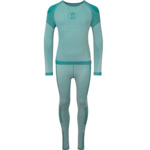 Trollkids - Hemsedal Baselayer Set - Synthetisch Ondergoed - Turkoois