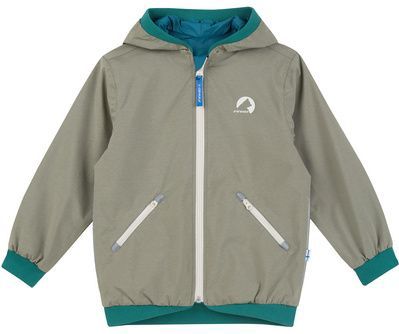 Omkeebare regenjas voor kinderen MUUTUVA FINKID saliegroen