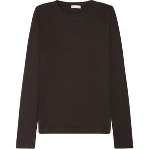 KnowledgeCotton Apparel Dames Rib Scoop Neck Longsleeve