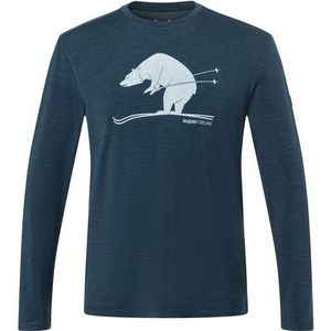 Super.Natural Heren Skiing Bear Brush Longsleeve