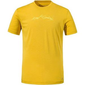 Schöffel - CIRC T Shirt - Geel - Functioneel Shirt - Korte Mouwen