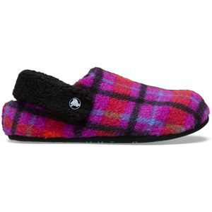 Crocs Classic Cozzzy Plaid Slipper Pantoffels Unisex Grapeberry 43