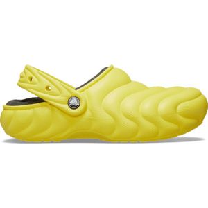 Crocs Classic Lined Overpuff Klompen Unisex Cyber Yellow 39