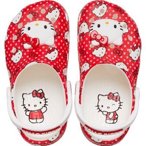 Crocs Toddlers Hello Kitty Red Classic Klompen Kinder Multi 24