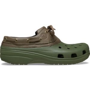 Crocs Classic Boat Shoe Schoenen Unisex Army Green / Walnut 43