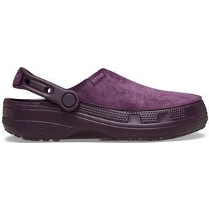Crocs Classic Crafted Velvet Klompen Unisex Plush Plum 34