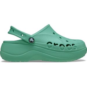 Crocs Baya Platform Klompen Damen Jade Stone 37