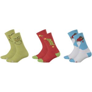 Crocs Socks The Grinch 3 Pack Schoenen Kinder Multi XS