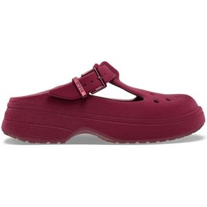 Crocs Classic Mary Jane Velvet Klompen Unisex Beetroot 33