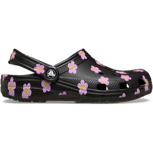 Crocs Classic Flower Klompen Kinder Black 28