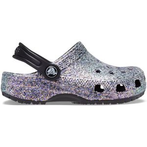Crocs Toddler Classic Glitter Klompen Kinder Black / Multi 27