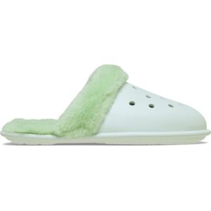 Crocs Classic Fuzz Scuff Pantoffels Unisex Mint Tint 43