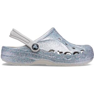 Crocs Baya Glitter Klompen Kinder Silver 34