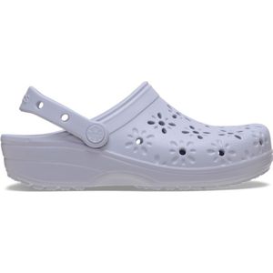 Crocs Classic Floral Cut-Out Klompen Unisex Purple Moon 36