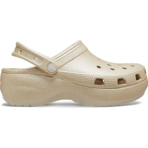 Crocs - Classic Platform Glitter - Klompen - Champagne