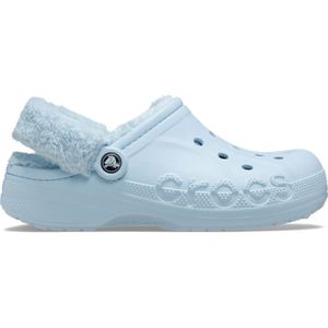 Crocs Baya Lined Fuzz-Strap Klompen Unisex Mineral Blue 36