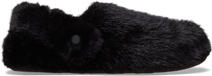 Crocs Classic Cozzzy Luxe Slipper Pantoffels Unisex Black 43