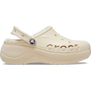 Crocs Baya Platform Lined Klompen Damen Winter White 41
