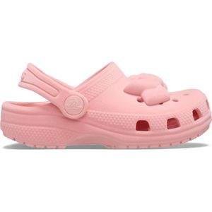 Crocs Toddler Classic Velvet Bow Klompen Kinder Powder Pink 27