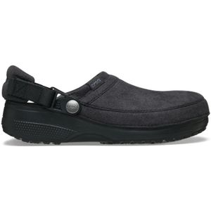 Crocs Classic Crafted Vegan Suede Klompen Unisex Black 43