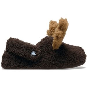 Crocs Toddler Classic Cozzzy Reindeer Slipper Pantoffels Kinder Espresso 27