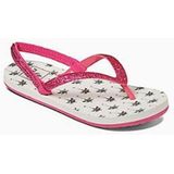 Reef Little Stargazer Prints wit palmbomen slippers meisjes