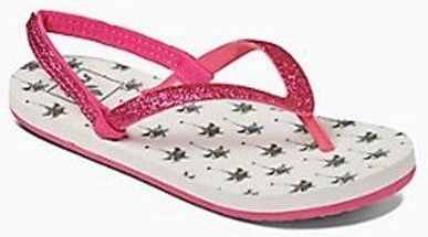 Reef Little Stargazer Prints wit palmbomen slippers meisjes