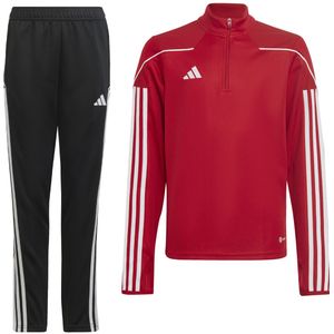 adidas Tiro 23 League 1/4-Zip Trainingspak Kids Rood Zwart