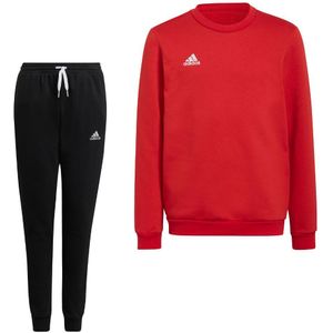 adidas Entrada 22 Crew Sweater Trainingspak Kids Rood Zwart