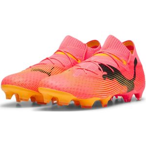 PUMA Future 7 Ultimate Gras / Kunstgras Voetbalschoenen (MG) Roze Zwart Oranje