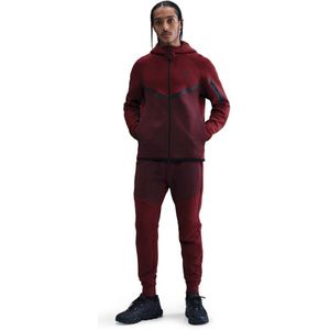 Nike Tech Fleece Sportswear Trainingspak Donkerood Zwart
