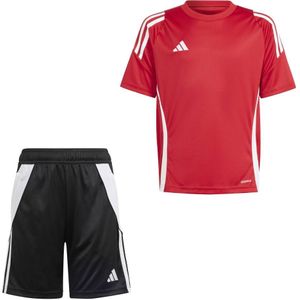 adidas Tiro 24 Trainingsset Kids Rood Zwart Wit