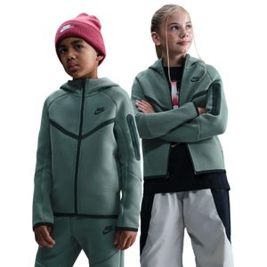 Nike - Tech Fleece - Vest - Donkergroen Zwart - Kids
