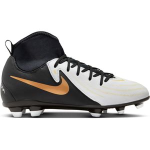 Nike Phantom Luna II Club Gras / Kunstgras Voetbalschoenen (MG) Kids Zwart Gebroken Wit Goud