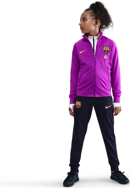 Nike - FC Barcelona Strike - Trainingspak - Felpaars Donkerblauw Goud - Kids