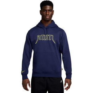 Nike Atletico Madrid Club Hoodie 2025-2026 Donkerblauw Felgeel