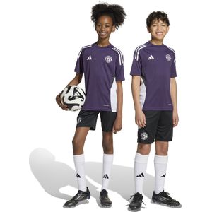 adidas Manchester United Trainingsset 2025-2026 Kids Paars Zwart Wit
