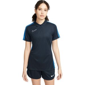 Nike Dri-Fit Academy 23 Polo Dames Donkerblauw Blauw Wit