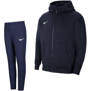 Nike Park 20 Fleece Full-Zip Trainingspak Kids Donkerblauw
