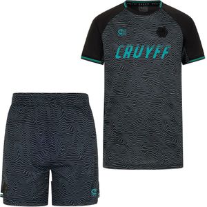 Cruyff Icon Zomerset Kids Zwart Turquoise